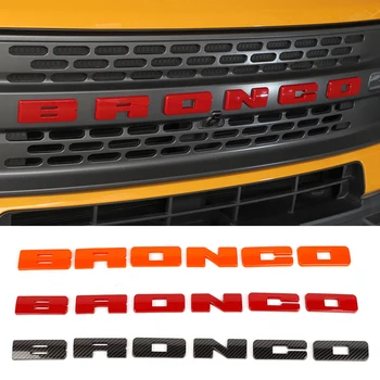 NHAUTP, 1 комплект, стикер с логото на ABS-пластмаса за Ford Bronco Sport 2021 2022, украса с емблема отпред