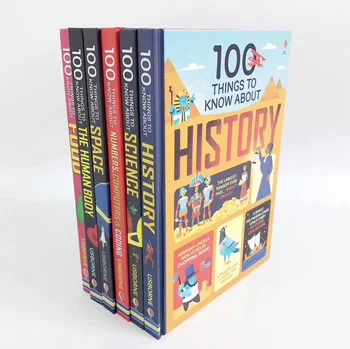 9 парчета, 100 неща, които трябва да знаете за 00 открития, енциклопедия меки корици, книга за предучилищно образование Livro, цветна книга със снимки