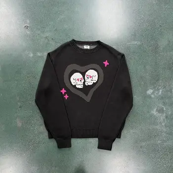 Двойката Broken Planet, вязаный пуловер, скъпа дамски hoody, оригинален дизайн във формата на сърце, дишащи дрехи-високо качество