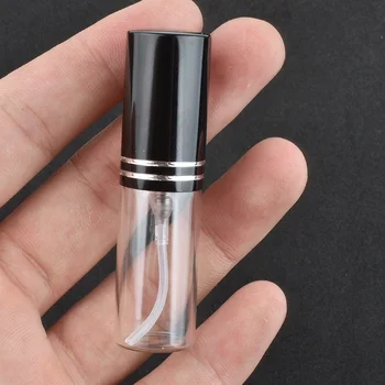 5 мл Преносима е косметичка Пътен флакон-спрей парфюм за ваучър за подарък проба Мини-флакон парфюм за грим Containrs