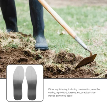 1 Чифт стелки от неръждаема стомана, стелки за обувки със защита от нокти, устойчив на пробиване, стелки за жени и мъже