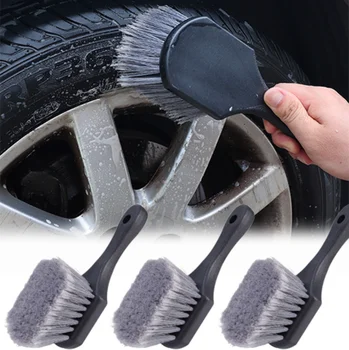 Четка за автомобилни гуми, инструмент за измиване на автомобила, четка за почистване на главината, използвана у дома и в колата, със специална силна четка за дезинфекция
