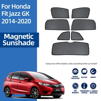 За Honda Jazz GK Fit 2014-2020 Магнитен авто козирка, козирка за предното стъкло, душ завеса за задното странично прозорци, козирка