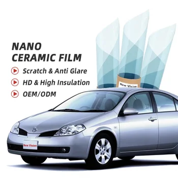 Нанокерамические автомобилни фолиа, ролка филм за оцветяването на автомобилно, домашен стъкло, летни слънчеви UV фолио за защита от стикери