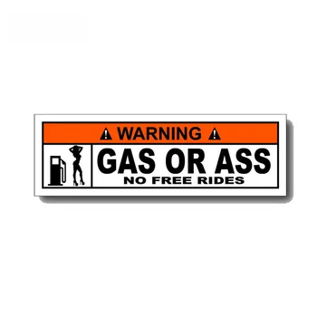 15 см * 4 см предупреждение, сексуална стикер на газ или на задника, забавна водоустойчив PVC стикер, индивидуална украса за автостайлинга