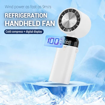 2023 Мини ръчен вентилатор, охлаждащ магнит за лед, 3 режима на USB, безжичен електрически тенис, безлопастный, персонален вентилатор за мигли, къмпинг