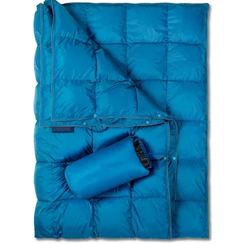 Рециклирани материали Пух за пътуване, непромокаемое пуховое одеяло за нощуване на открито
