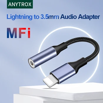 ПФИ Lightning за iPhone 3.5 мм Aux аудио слушалки/адаптер за слушалки/сплитер/кабелен кабел/щепсел/ключ