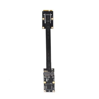 Mini PCI-e mPCIe Безжична Мрежова Карта удължителен кабел Адаптер за Удължаване на Кабела Странично Mini Pci E Mini Pcie За MSATA SSD, WIFI Карта