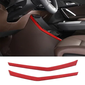 За BMW X1 IX1 U10 U11 2023-2024, табло за превключване на централното управление на автомобила, странична тапицерия, мека аксесоари за интериора, изработени от въглеродни влакна