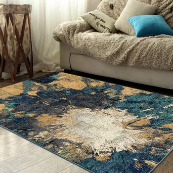 Уникална картина с маслени бои в художествен стил, килим за хол, украса, скандинавски нощни килим, лесно грижа, ретро стил, офис килим голям размер