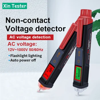 Xin Тестер XT103 Цифрови датчици за напрежение ac безконтактен дръжка ток 12-1000 В Електрически тест молив