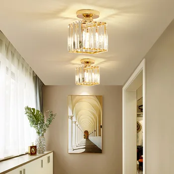 Модерен проста кристална тавана лампа за ресторант, персонални творчески бар настолна лампа, ново дизайнерско икономия на енергия за украса за дома