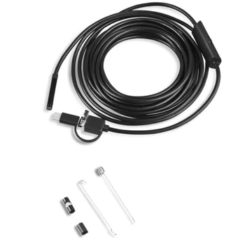 5.5 mm TYPE C USB мини-ендоскоп 2 м твърд кабел змия бороскоп Инспектиращата камера за смартфон с Android PC