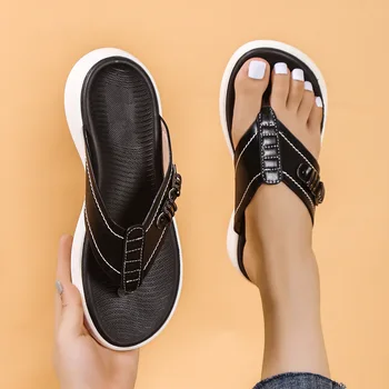 Дамски сандали голям размер, летни новости 2023, ежедневни домашни чехли на равна подметка, дамски чехли