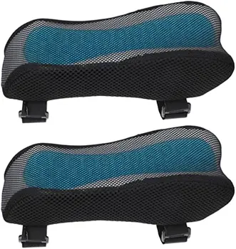2 бр., подлакътници за игра на стол, ергономична възглавница за лакът от пяна с памет ефект, подвижна възглавница за подкрепа на предмишницата на стола