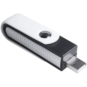 USB-йонна кислороден бар, освежители за пречистване на въздуха, йонизатор за лаптоп, черен + бял