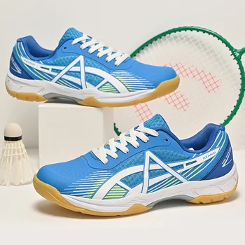 Нова висококачествена професионална тенис унисекс обувки, модни мъжки обувки за бадминтон, устойчива на плъзгане дамски спортни обувки, големи размери 35-46