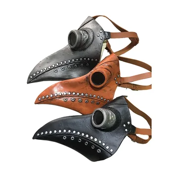 Steampunk Чумной Д-р маска Птичи клюн латексова маска за Защита на личността капка анти-скок артефакт