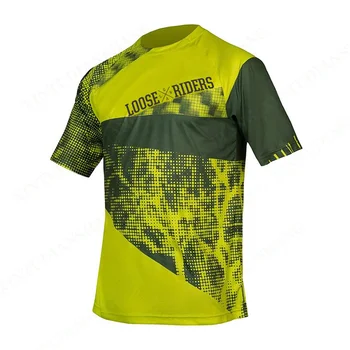 2023, тениска с къс ръкав Губим Rider-Team, внедорожная hoody DH, мотоциклетът hoody за скоростно спускане, МТБ BMX, мъжка тениска за планински велосипед