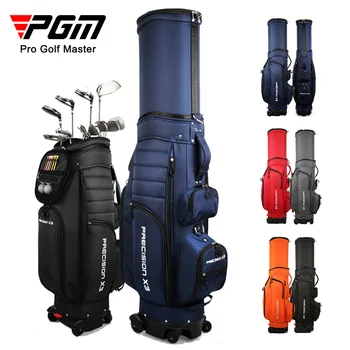 Чанта за голф на четири колела PGM, мъжки и дамски телескопична чанта, може да се забави, нажимная въздушна възглавница за голф QB062