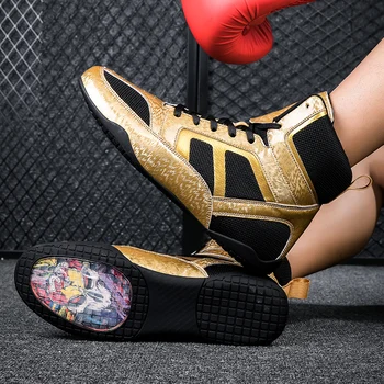 Нова тенденция, мъжки и женски борцовские обувки, маркови дизайнерски боксови обувки унисекс, нескользящие военни обувки, двойки, дишащи спортни обувки за момчета