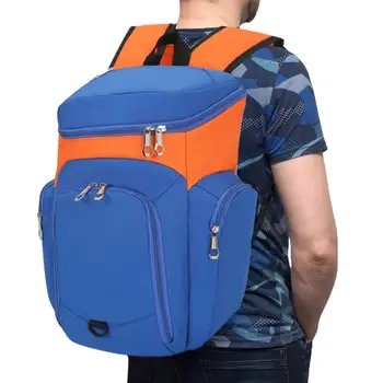 Спортна раница 30Л с водоустойчив дъно, Баскетбол спортна чанта за книги улични чанти с дишаща подплата на гърба си Голяма раница за пътуване с