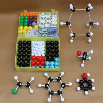 269 бр./лот набор от молекулни модели ZX-1004 Kit-Обща и органична химия за училище лабораторни изследвания