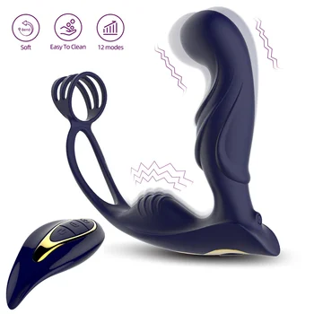 Масажор на простатата с дистанционно управление, анален вибратор, секс играчки за мъже