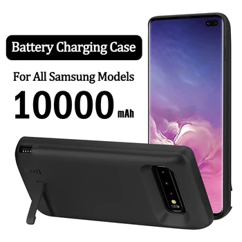 10000 ма батерия, Зарядно устройство, калъф за Samsung Galaxy S8/9/10/20/21/22/23 Plus Note 8/9/10/20 Plus Ултра кабел за зареждане калъф Power Bank