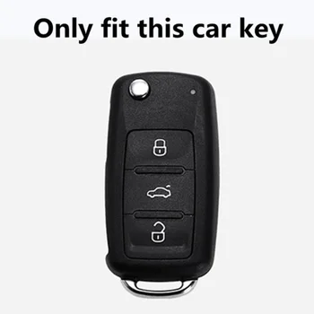 Калъф за ключове на Автомобила Volkswagen VW Polo Tiguan Passat B5 B6 B7 EOS, Golf 4 5 6 Scirocco, Jetta MK4 MK6 Octavia Аксесоари За Седалки