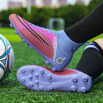 Футзал на едро футболна Качествени обувки футболни обувки Ourdoor футболни обувки, спортни обувки TFAG Унисекс Нови Chuteiras за мъже