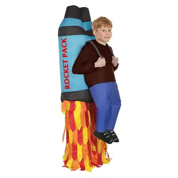Студентски надуваем jetpack за Хелоуин, детски костюм за изяви, както и костюм с ракетната перка Ds