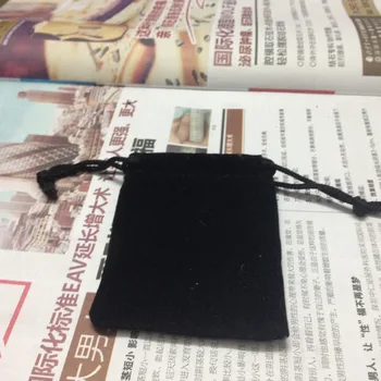 Специална разпродажба (15 бр./много) 7*9 cm черно кадифе златар торбичка за подарък аксесоари за козметични пръстен чанти за слушалки \калъф безплатна доставка3