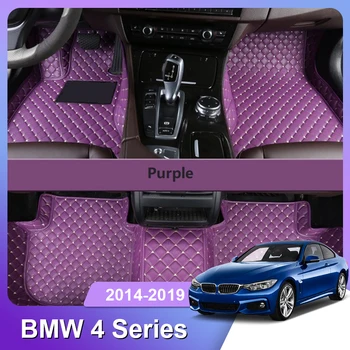 Специално подбран авто подложка за BMW 4 series 2014 Аксесоари за интериора на ЕКО дебел килим по поръчка за лявото и дясното с