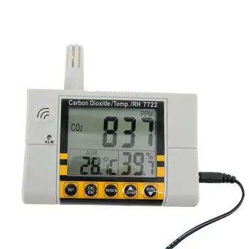 Мониторинг на качеството на въздуха AZ7722 Измерване на Температура, Влага Тестер на Въглероден диоксид AZ-7722 Детектор за газ CO2 Газоанализатор AZ 7722