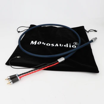 Monosaudio 205 Hifi Аудио Кабел Tonarm Позлатени 5-Пинов DIN & RCA Phono Cd Аналогов Кабел с посеребренным кабел OFC