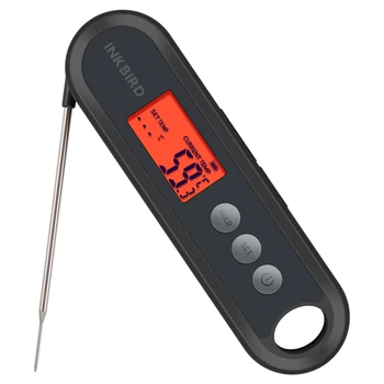 Цифров хранително-вкусовата термометър INKBIRD проби от храни от неръждаема стомана за измерване на температурата се Поддържат външни незабавно четене