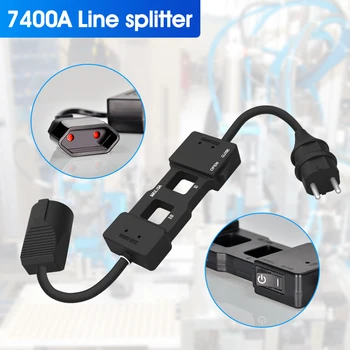 Линеен сплитер 7400A спомагателно устройство за амперметра с клип или за мултицет, което позволява точно и удобно да се измери сегашната стойност на