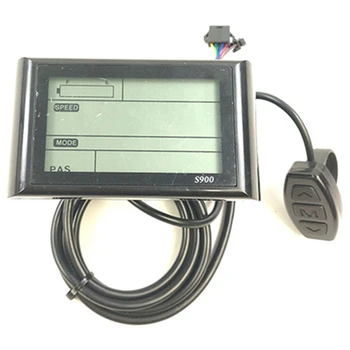 Електрически Велосипед LCD-S900 Дисплей 36V 48V Интелигентен Панел за Управление на Електрически Мотор SM С Аксесоари За светлата част на Щепсела